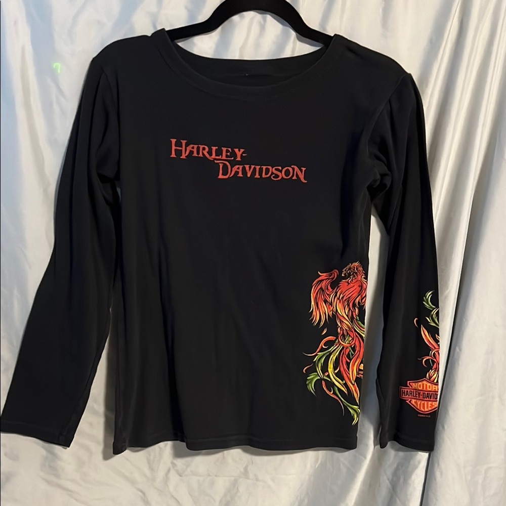 Harley-Davidson Black Long Sleeve Graphic Tee